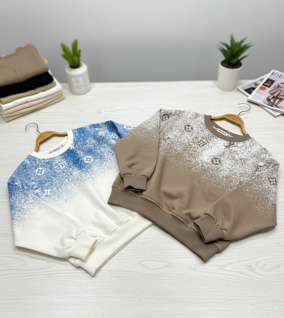 دورس پسرانه طرح لویی ویتون - 45, سفید