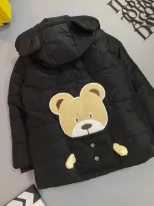 کاپشن پسرانه خزدار ضد آب کد 344 | کاپشن اقتصادی کلاه‌دار پسرانه