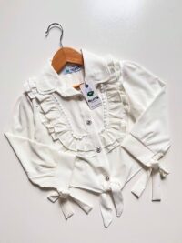 شومیز گره ای دخترانه سفید